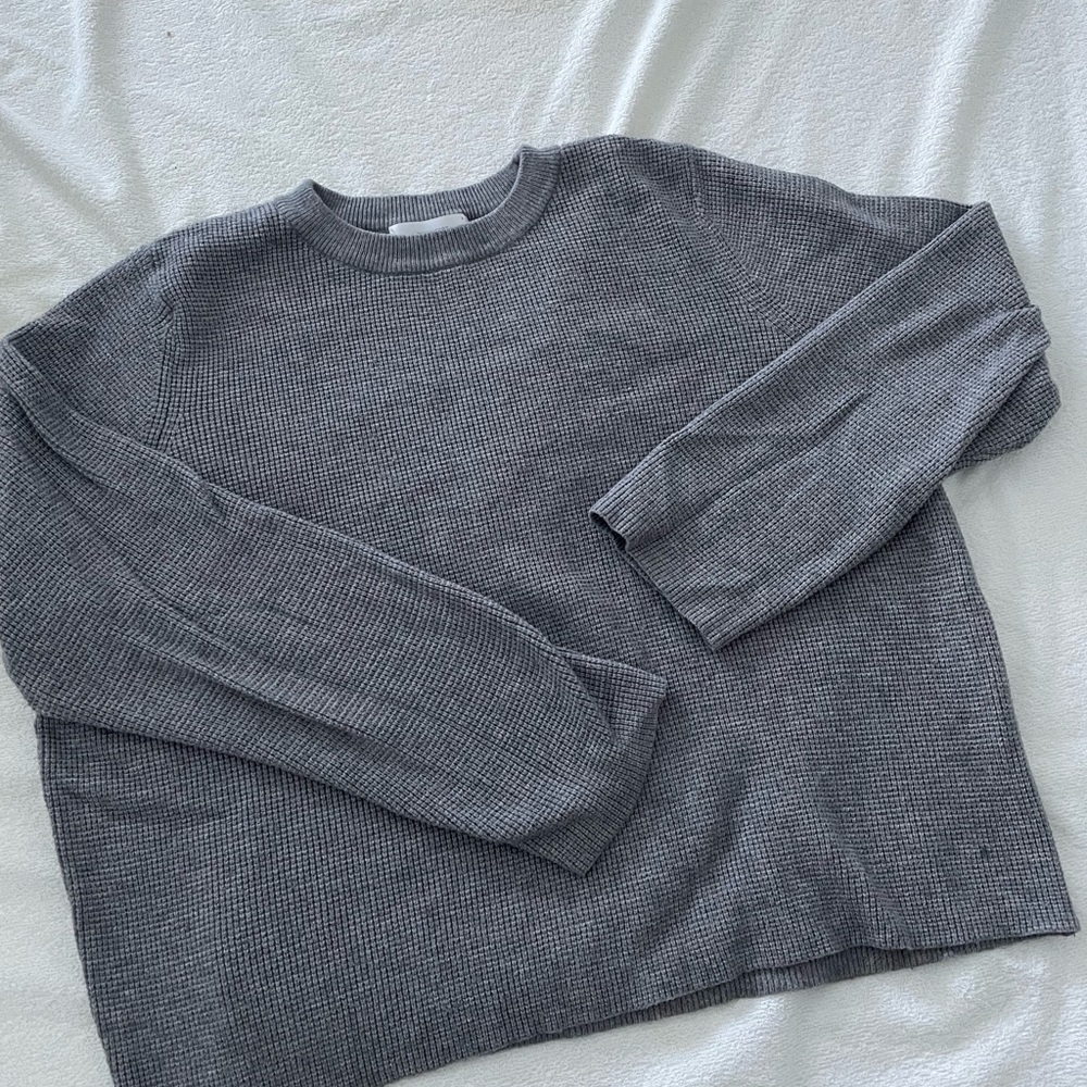 Waffle sweater oak and fort